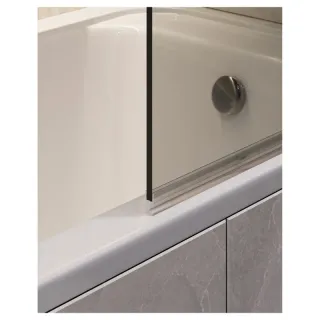 Шторка на ванну Timo T23 60 см чёрный